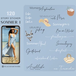 120+ Instagram Story Stickers Summer German travel Holiday vacation Family love Storysticker basic png Stickers