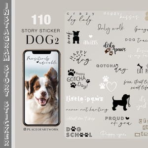 110+ Instagram Story Sticker Dog Dogs Pets Puppy love paws Storysticker rescued Gotcha day Adopt dont shop hound greyhound digital png