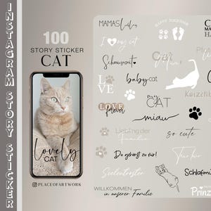 100+ Instagram ストーリー ステッカー CAT 猫 猫ママ ペット 子犬 愛 家族 ストーリーステッカー 猫 Katzen Haustier png