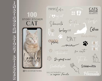 100+ Instagram Story Sticker CAT cat catmom Pets puppy love family Storysticker cats Katzen Haustier png