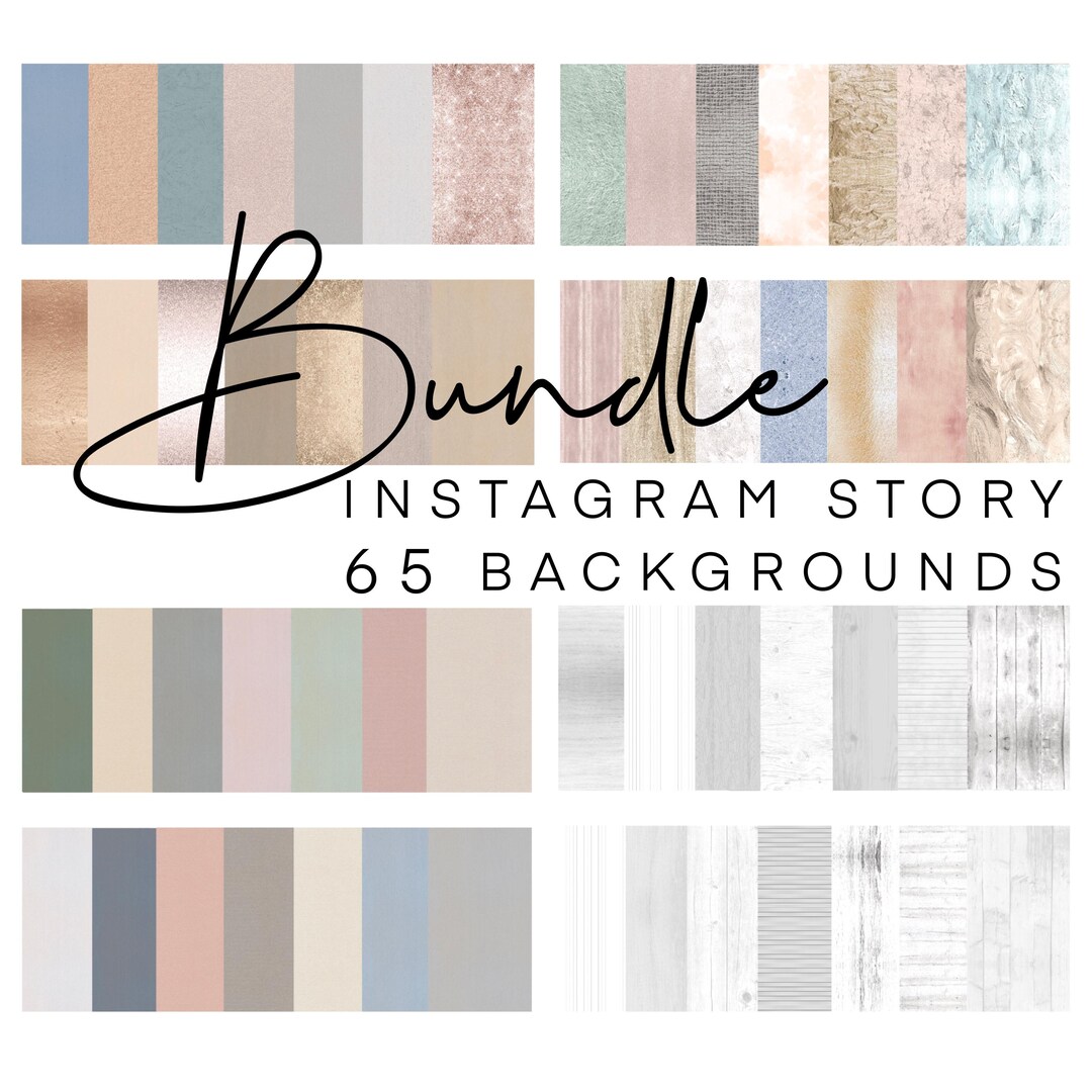 65 Instagram Story Backgrounds Bundle Backgrounds Template Overlay ...