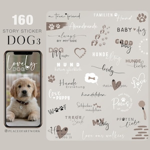 160+ Instagram Story Sticker Dog Hunde Pets Dogmom Puppy love Storysticker Haustier Hunde liebe Dogs digital png