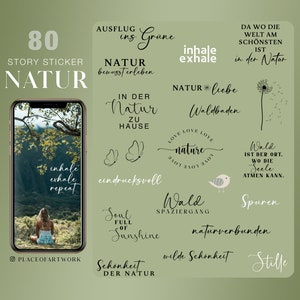 80+ Instagram Story Sticker Nature Forest Mindfulness Love Forest Bathing Basic Everyday Family clipart png
