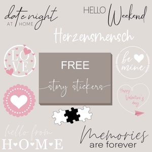 130 Instagram Story Stickers xxl Edition Mixed Basic Daily Mix Bundle Elements Lettering Storysticker family love png image 6