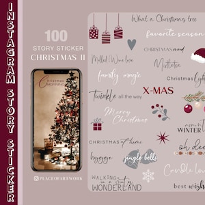 100+ Instagram Story Sticker Christmas Advent Winter XMas wallpaper Family love frames clipart digital png