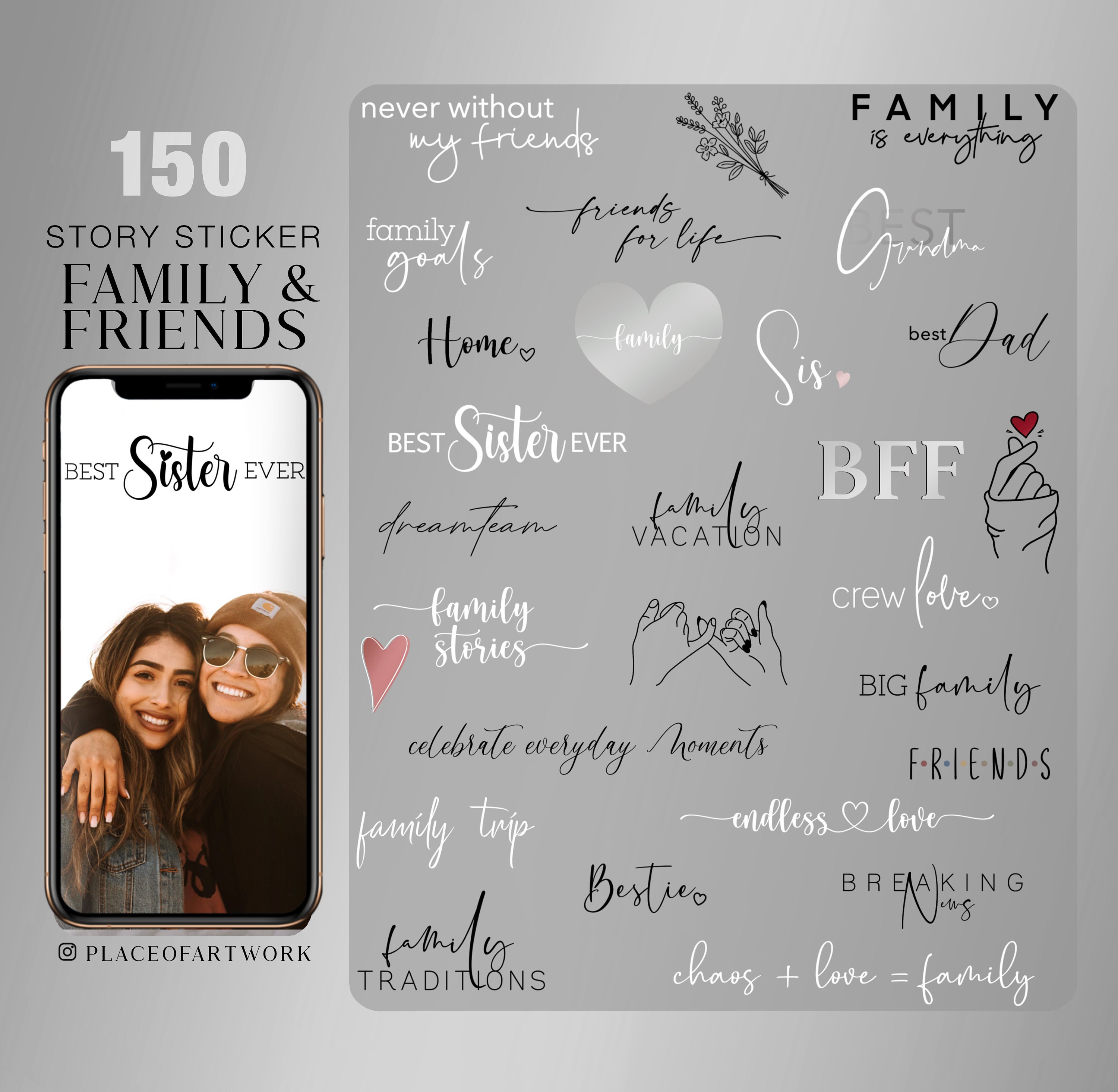 Best Friends Forever Sticker for iOS & Android