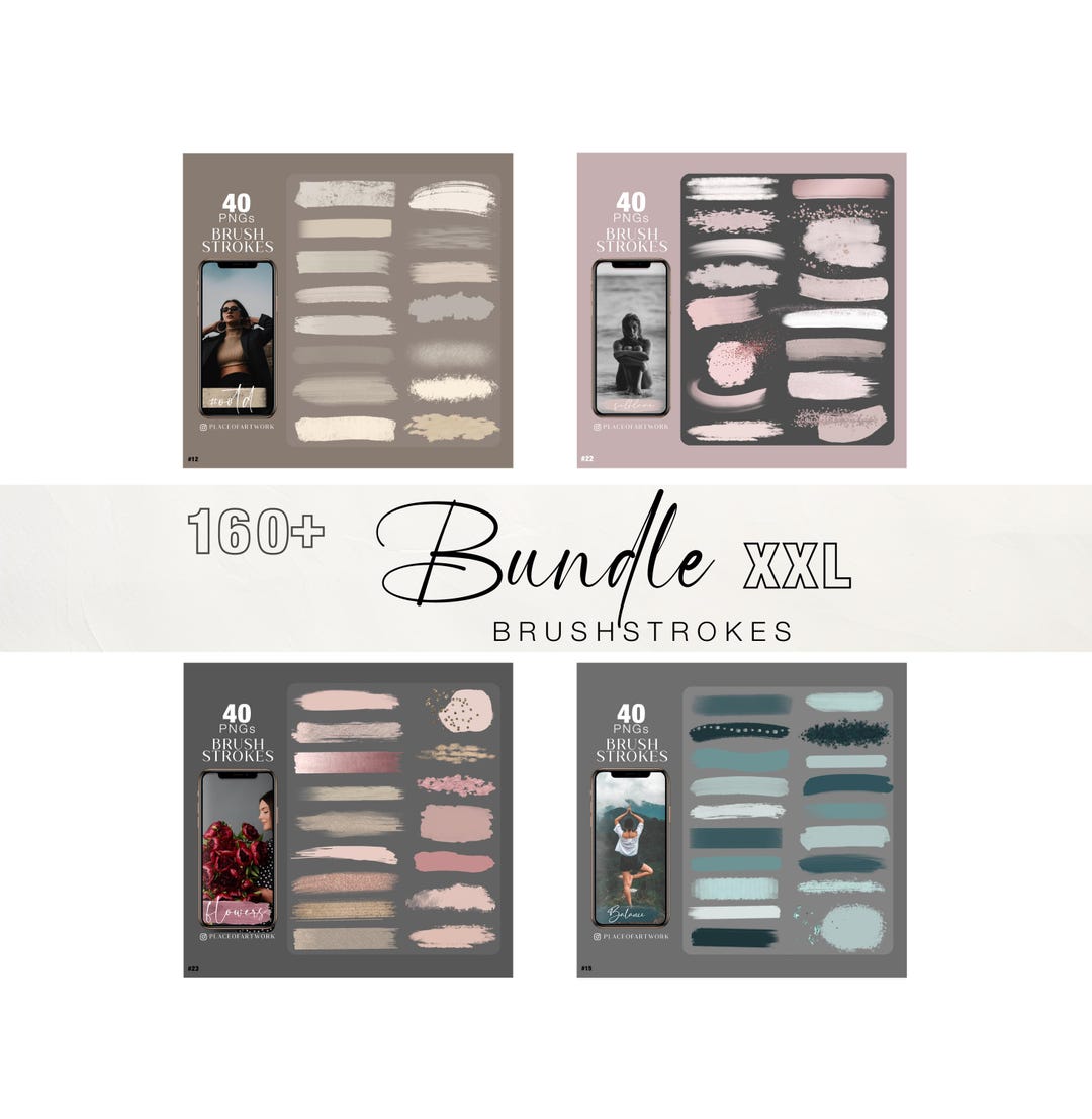 160+ Instagram Story Sticker Brushes (5) Planner Stickers Bundle Xxl ...