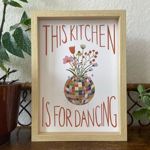 Esta cocina es para bailar - Lámina artística