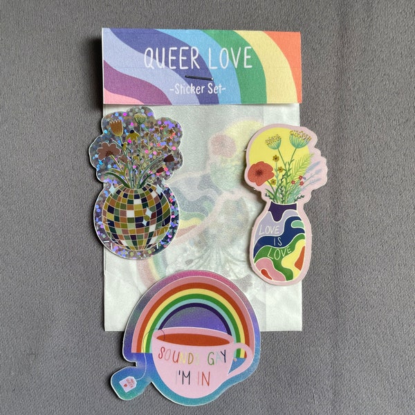 Sticker Set "Queer Love" - LGBTQIA Pride