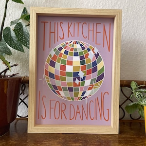 Esta cocina es para bailar - Lámina artística