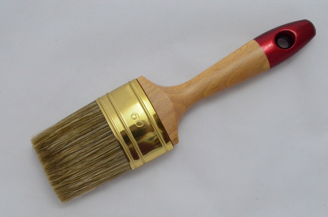 60, 50, 40 & 30 Oval Perfect Wood Lux Paint Brush Set of 4. Orel and Natural Bristle Mix. Water