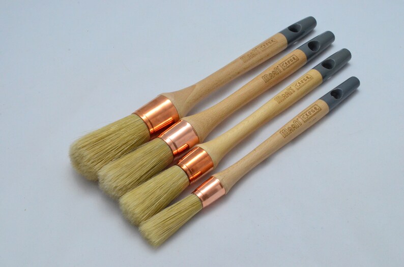 Set of 4 Specialist Long Round Sash Paint Brushes TAPER. Etsy