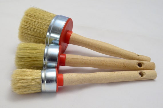 70 45 35 Paint Brush Set of Three. Shabby Chic Chalk Paint. Pure