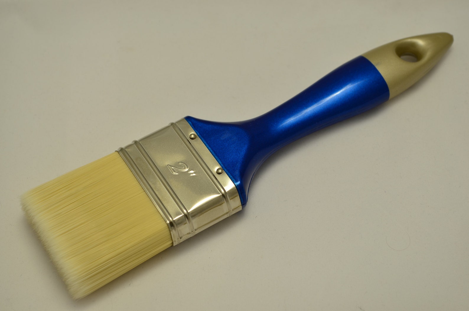 Set of 4 Synthetic Bristle Paint Brushes. Fine Split End Bristles