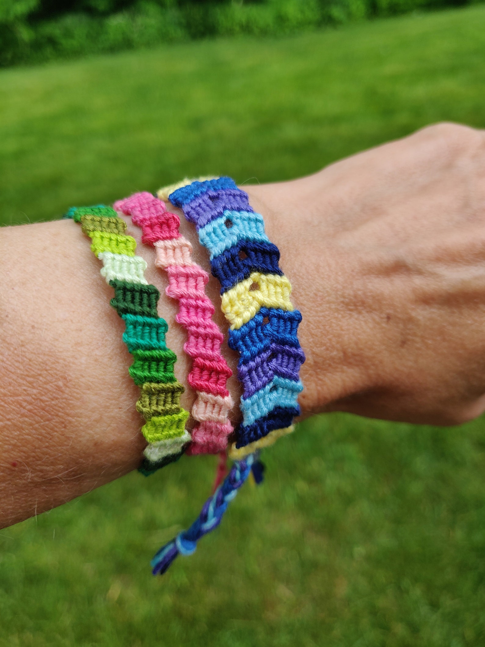 Handmade Adjustable Flip Flop Friendship Bracelet or Chevron Etsy