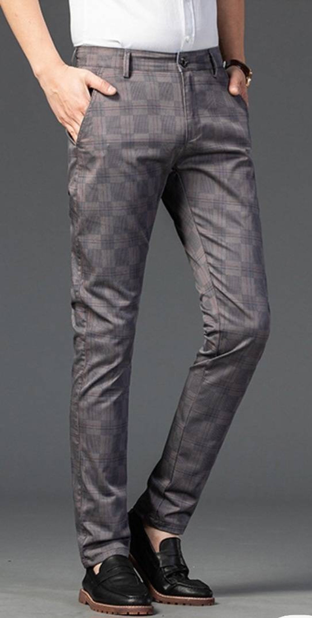 Slim Fit Dress Pants with Adjustable Waist | Tuxgear