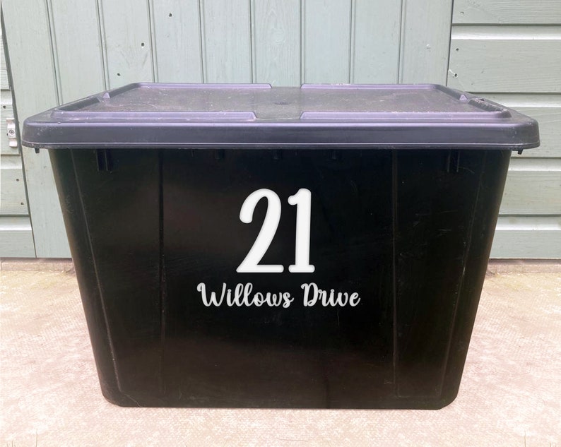 Wheelie Bin Stickers Custom Bin or Box Number Sticker Etsy UK