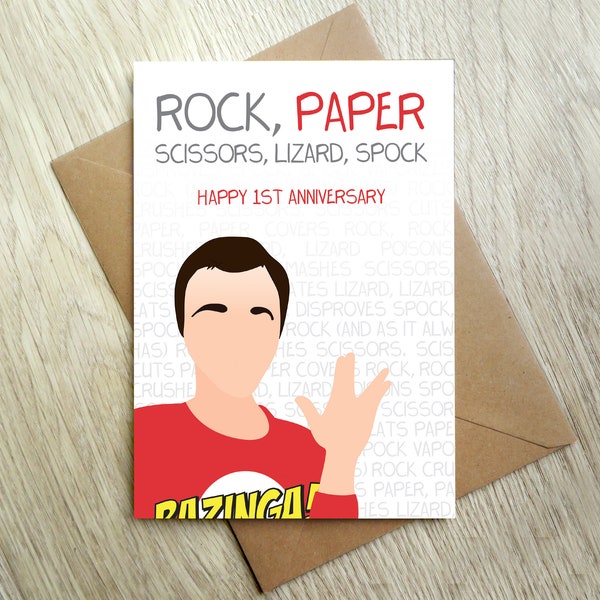 Big Bang Theory Card Etsy UK