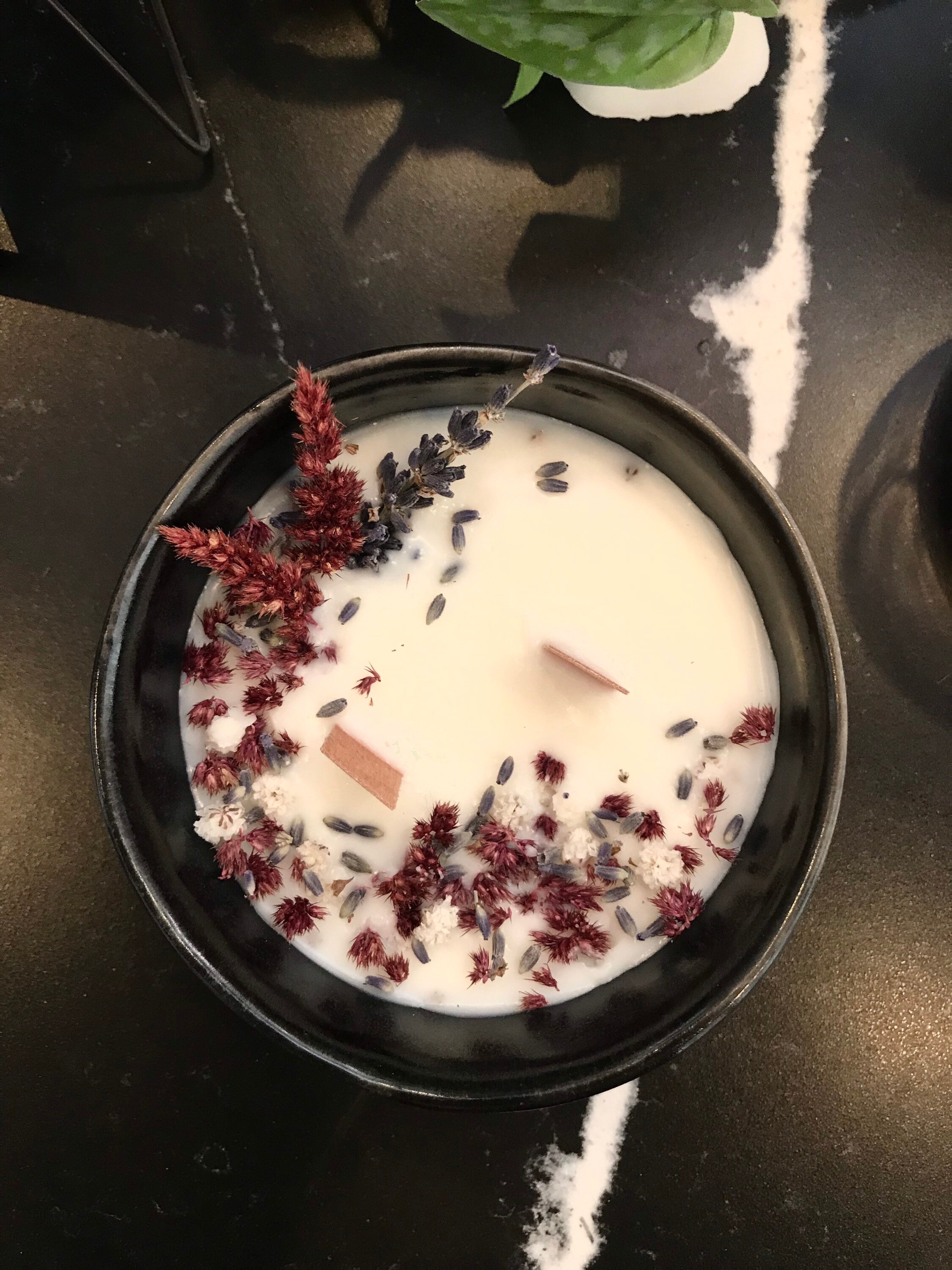 Bougie Fleurs Séchées