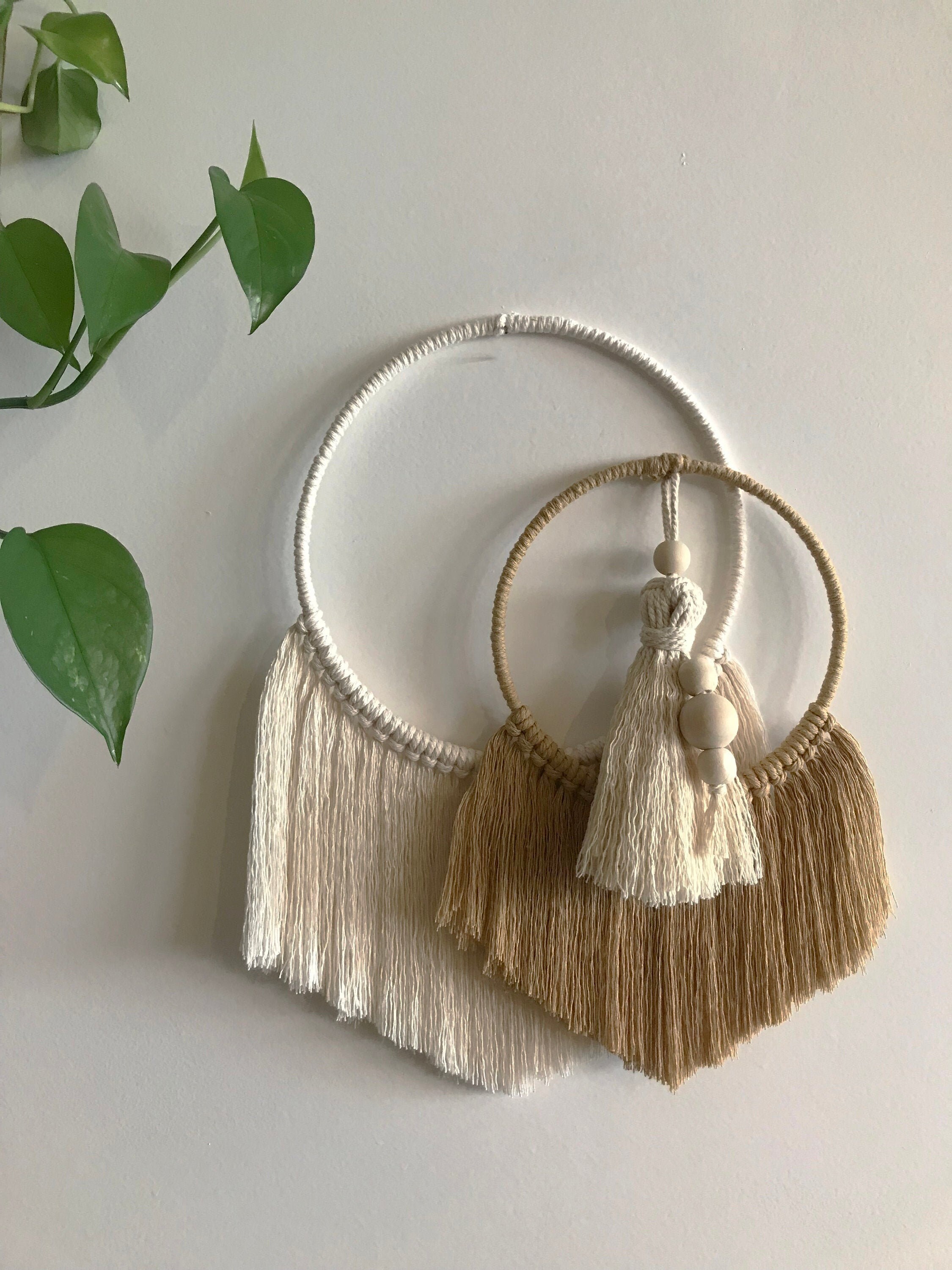 Décoration Murale Macramé, Couronne Macramé