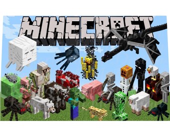 Download Minecraft svg | Etsy