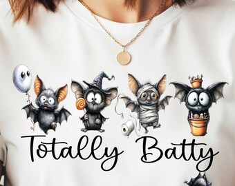 Halloween Totally Batty PNG: Pipistrelli, Pazzo, Download digitale
