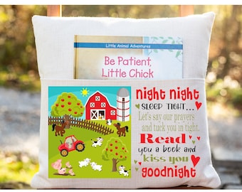 Farm Night Night - Pocket Pillow Sublimation PNG