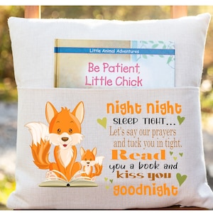 Fox  - Night Night Pillow Pocket Sublimation PNG