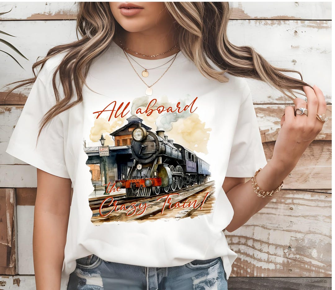 Retro Crazy Train Design: Vintage Train Sublimation (digital File) - Etsy