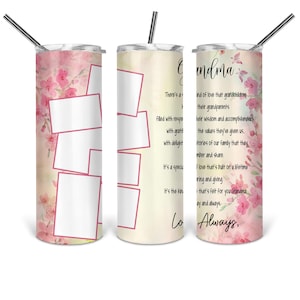 Grandma Tumbler Template, Sublimation, Waterslide, Clipart ,PNG Digital Download