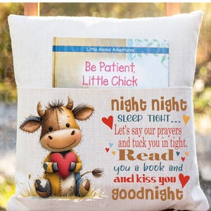 Cow Patchwork Pillow Pocket Design: Sublimation PNG (Digital Download)