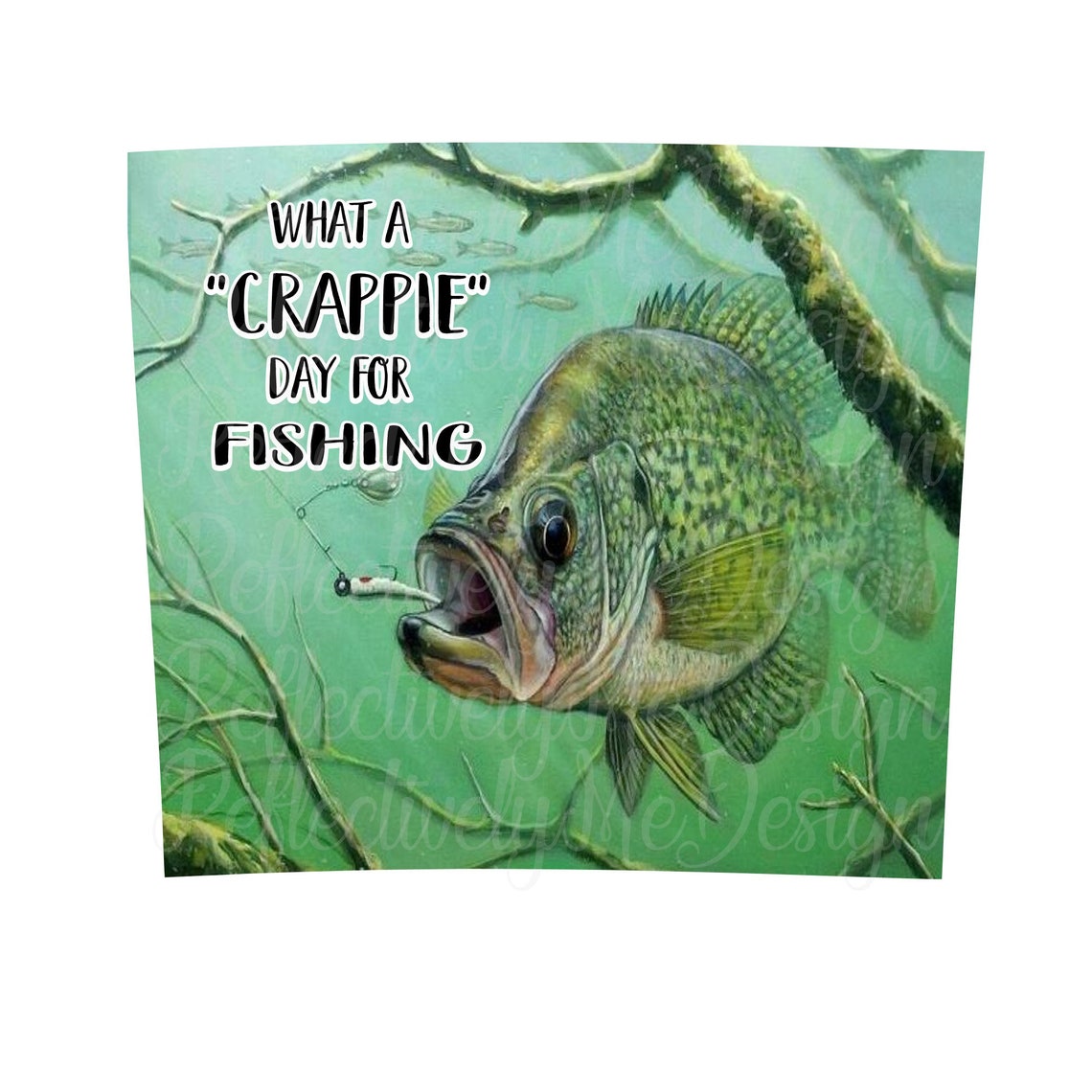 Fishing Crappie Day 20oz Skinnytumbler Template Etsy