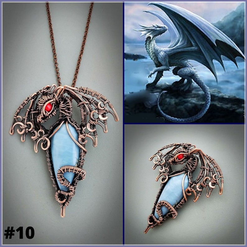 CELESTIA Silver-Plated Copper Dragon Necklace Puerto Rico-199405