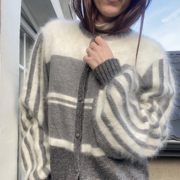 Angora Cardigan - Etsy
