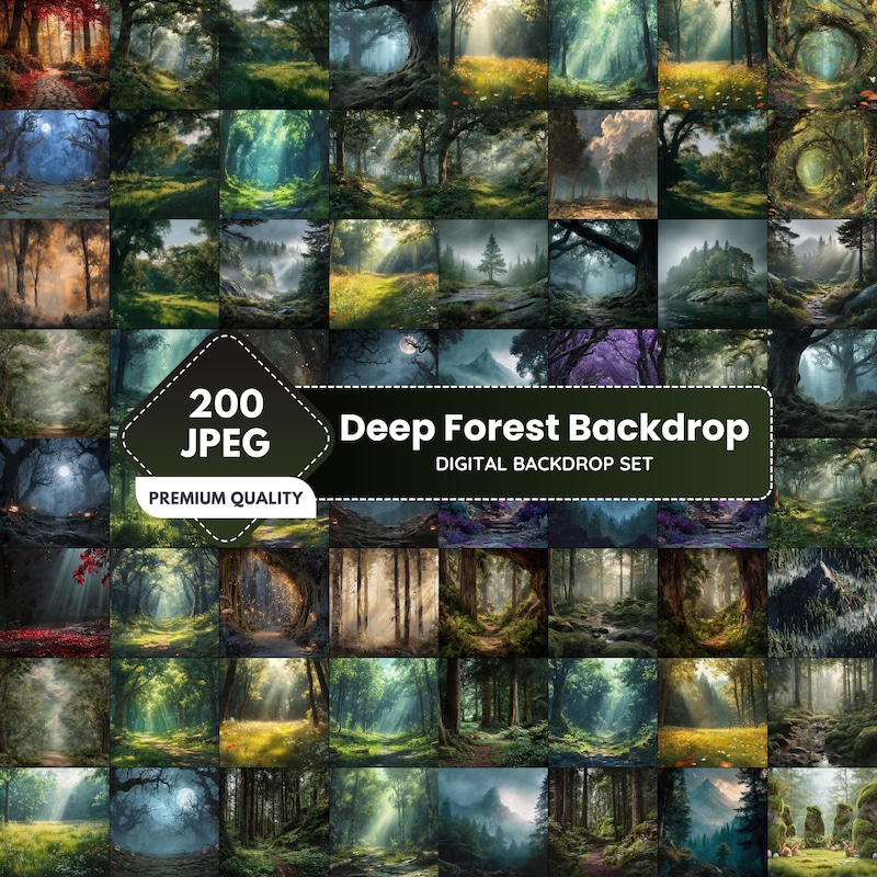 Forest Backdrop - Etsy