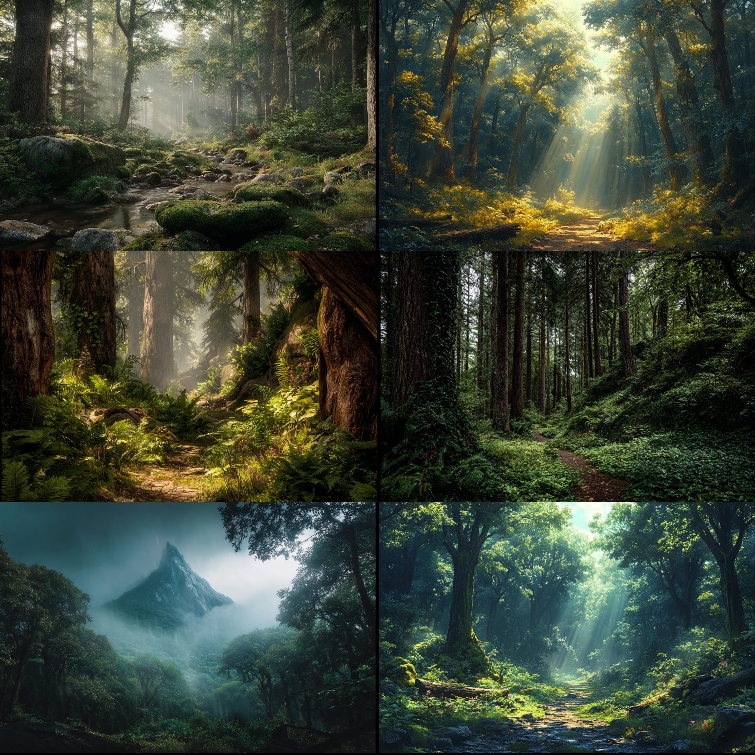 Deep Forest Backdrop, 200 Forest Photography Backdrops: Summer Greenery ...