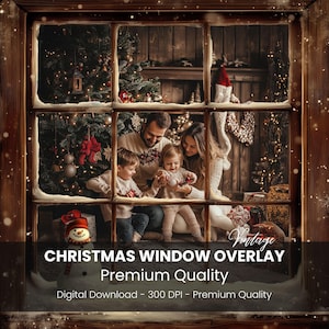 Christmas window overlay, Winter window overlays, window frame, winter window, window panes, Transparent PNG, Christmas Background, overlays