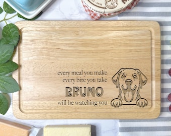 Personalised Labrador Retriever Chopping Board | Engraved Dog Lover Gift | Labrador Lover | New Home Gift | Animal Lover Present | Any Breed