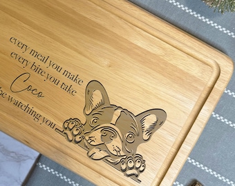 Personalised French Bulldog Chopping Board | Engraved Dog Lover Gift | Frenchie Lover | New Home Gift | Animal Lover Present | Any Breed