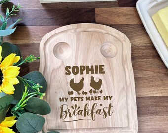 Personalised Egg & Toast Board | Breakfast Dippy Eggs Board | Personalised Egg Cup | Dippy Egg and Soldiers | Breakfast Board