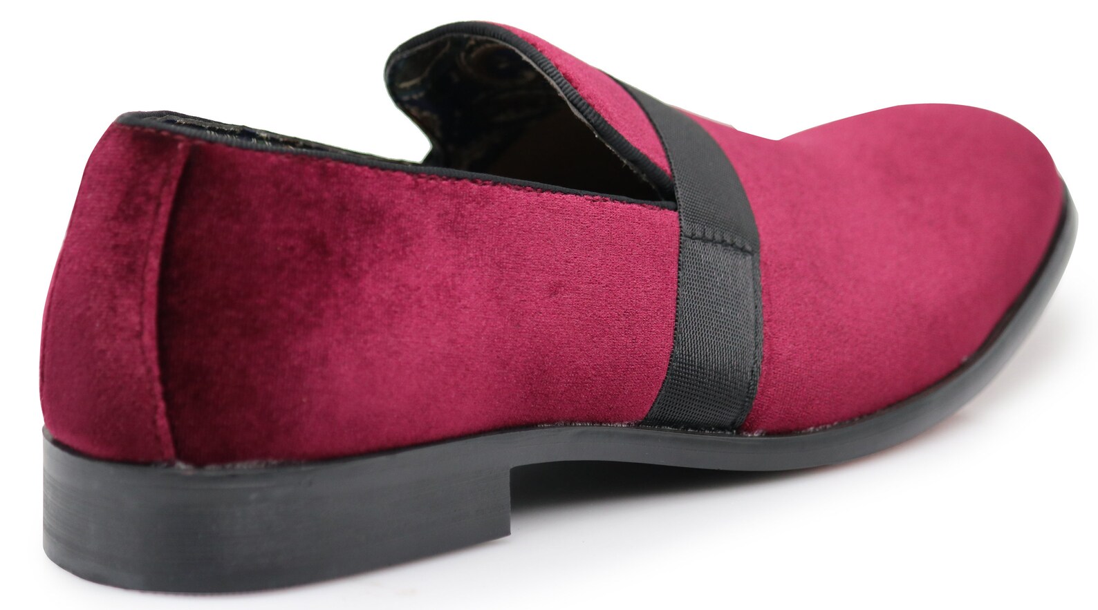 burgundy tuxedo shoes