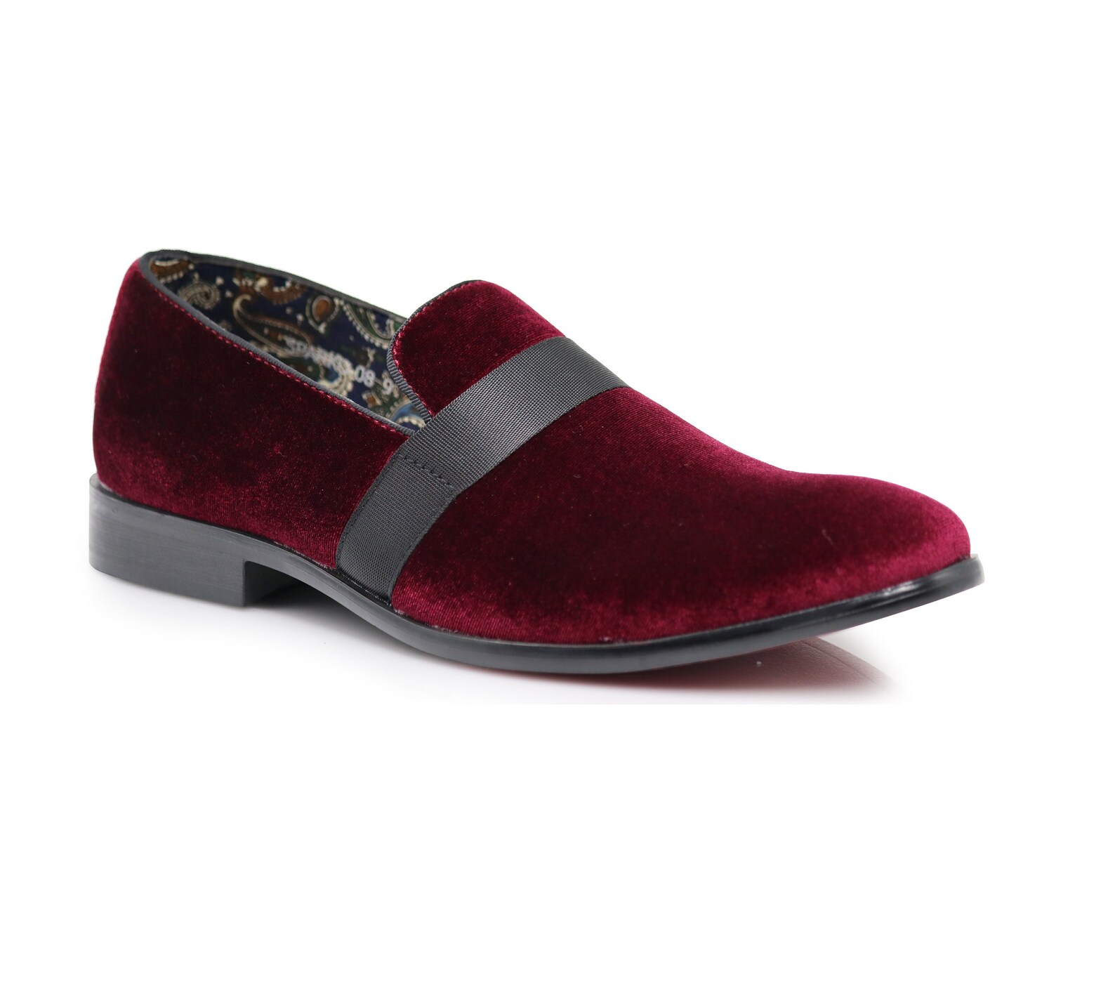 burgundy tuxedo shoes