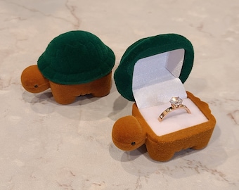 Turtle Ring Box | Gift Box |  Jewelry Box | Proposal Box | Ring Box | Earring Box