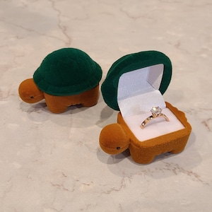 Turtle Ring Box | Gift Box |  Jewelry Box | Proposal Box | Ring Box | Earring Box