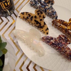 Tortoise Shell Large Hair Acetate Jaw Clip