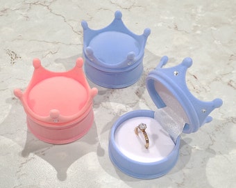 Crown Ring Box | Gift Box |  Jewelry Box | Proposal Box | Ring Box | Earring Box