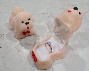 Shih Tzu Ring Box | Gift Box |  Jewelry Box | Proposal Box | Ring Box | Earring Box
