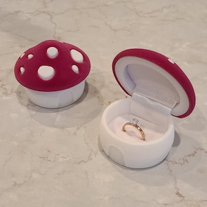 Mushroom Ring Box | Gift Box |  Jewelry Box | Proposal Box | Ring Box | Earring Box