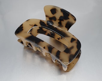 Open Sided Tortoise Shell Small Hair Acetate Jaw Clip