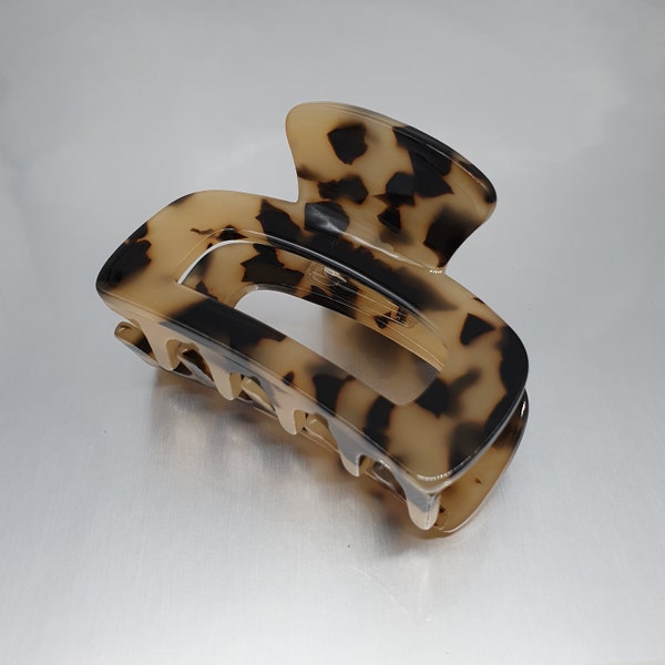 Open Sided Tortoise Shell Small Hair Acetate Jaw Clip